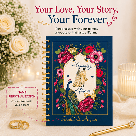 Wedding Planner - Name Personalized (Beginning of forever - Blue) - Bop Canvases