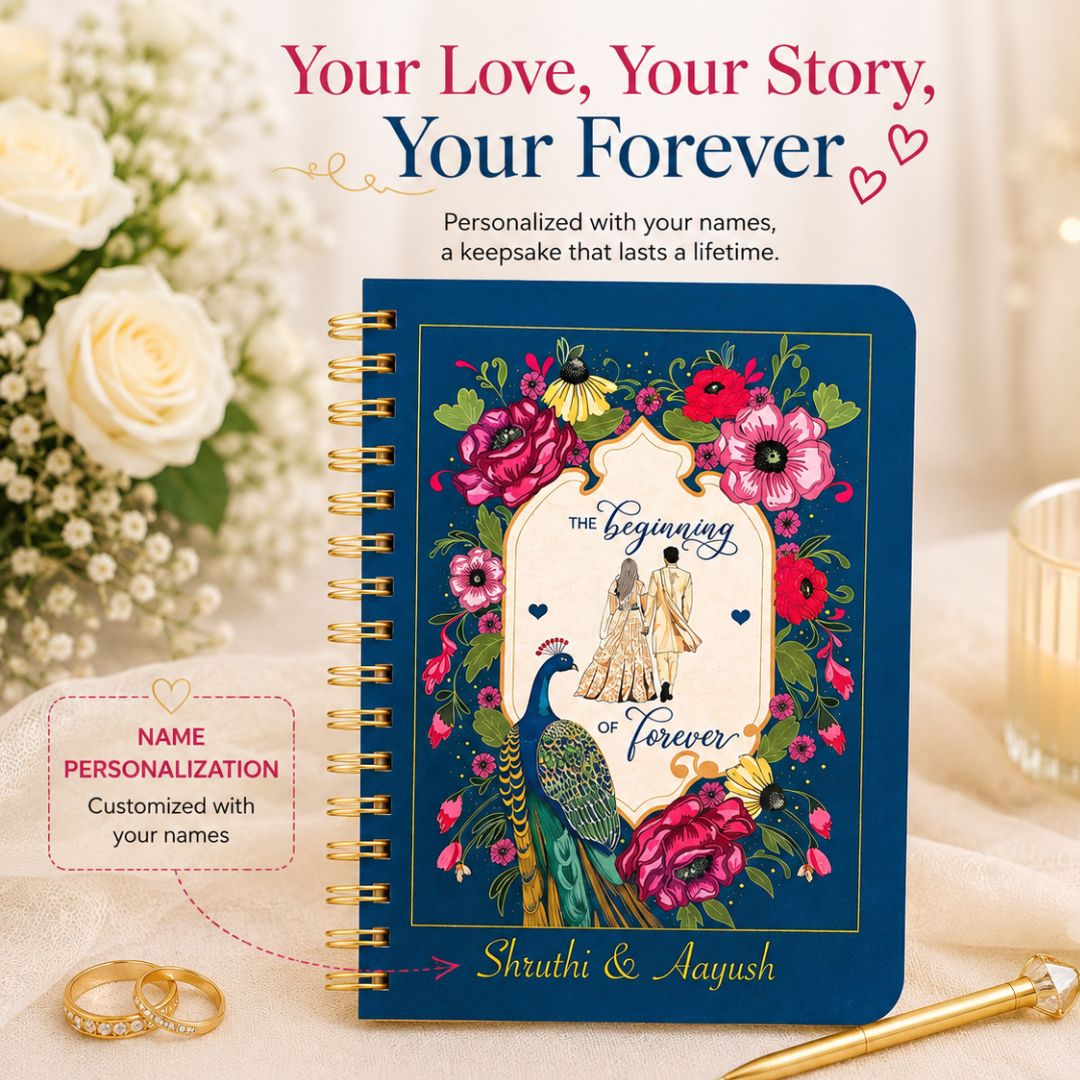 Wedding Planner - Name Personalized (Beginning of forever - Blue) - Bop Canvases