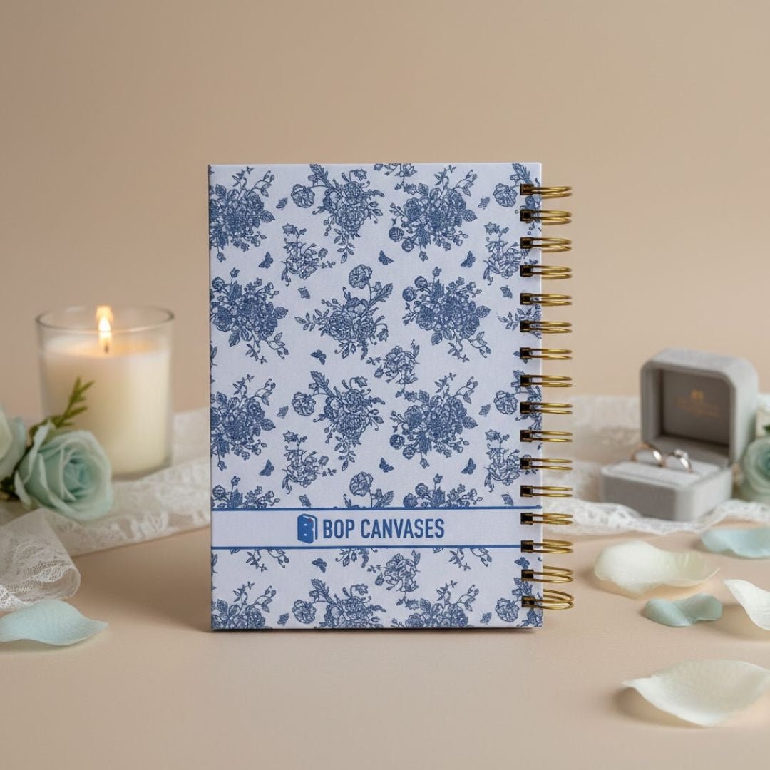 Wedding Planner| Name, Picture & Date Personalized (Bride to be - Blue) - Bop Canvases