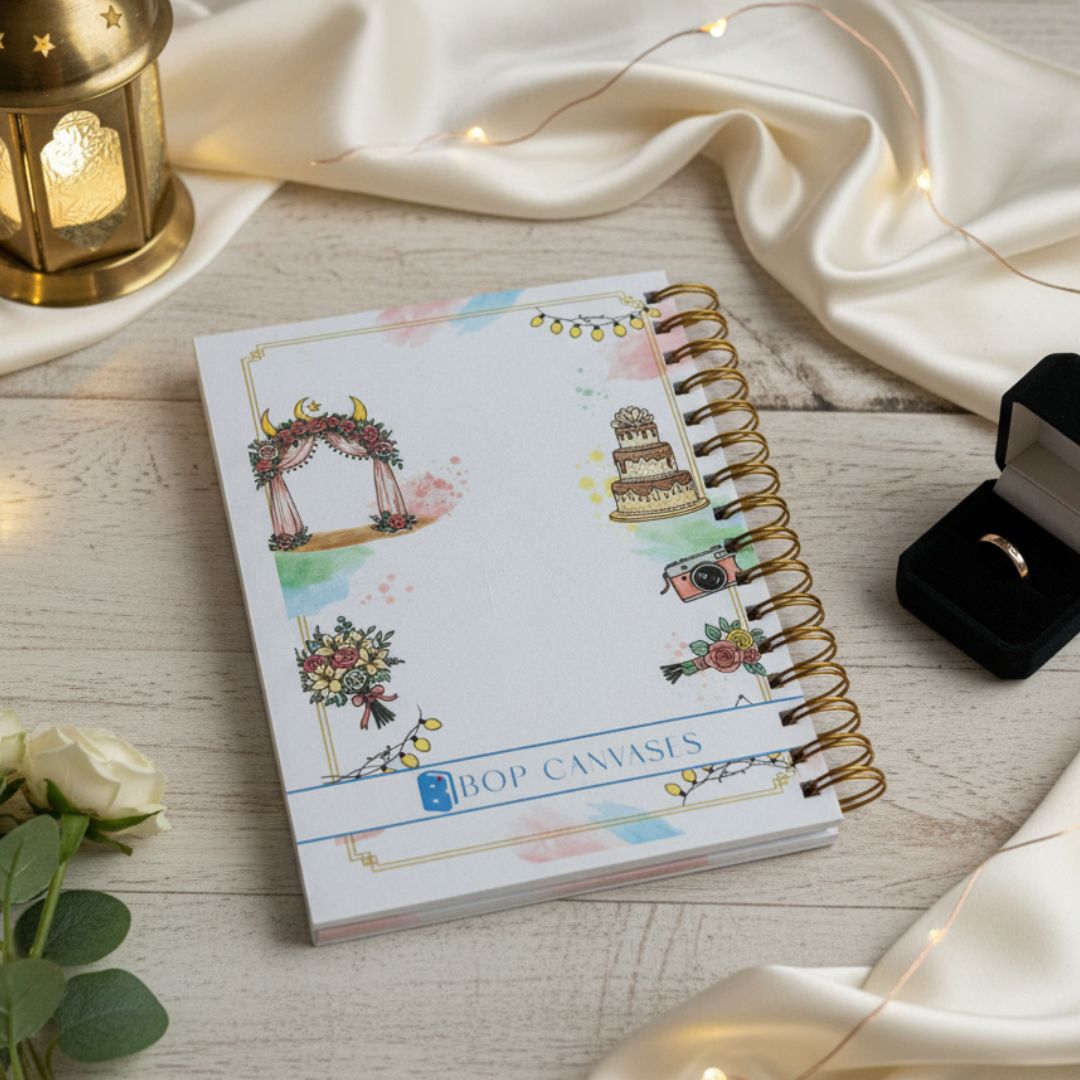 Wedding Planner | Personalized with name | Just Married - Bop Canvases