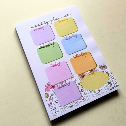 Weekly planner | Garden | A5 notepad - Bop Canvases