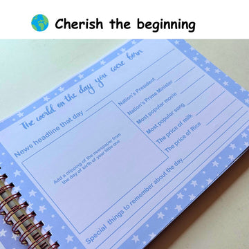 Baby memory book - Personalized with name and picture | 0 to 4