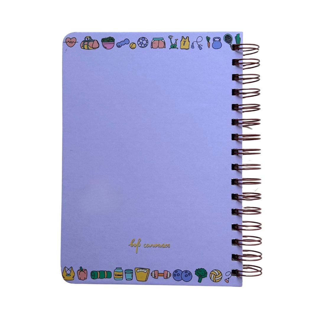 Fitness Journal - Fit Dairy | Purple - Bop Canvases