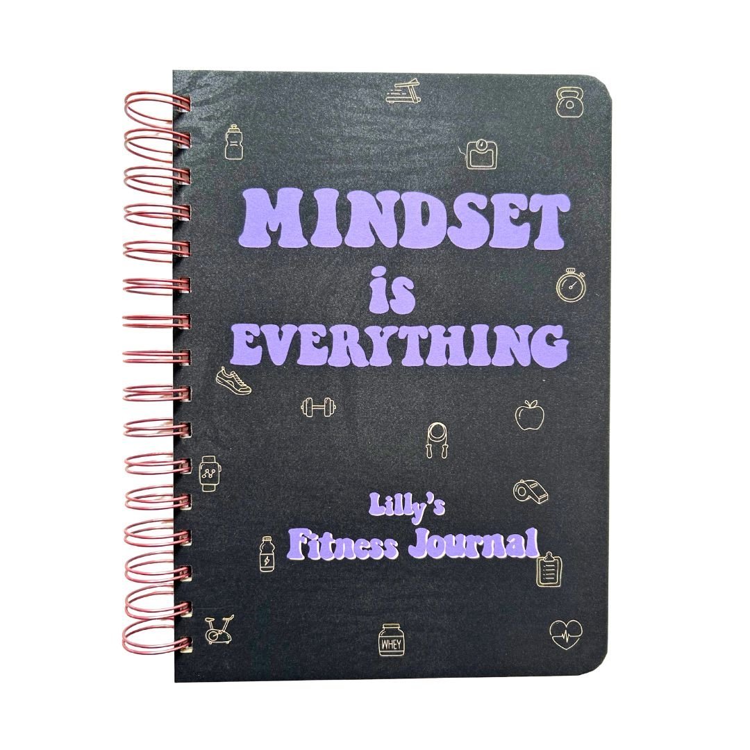 Fitness Journal - Mindset is everything | Black - Bop Canvases