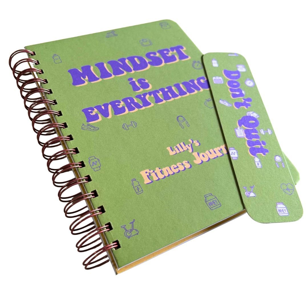Fitness Journal - Mindset is everything | Green - Bop Canvases