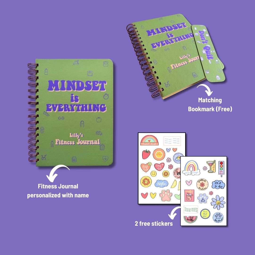 Fitness Journal - Mindset is everything | Green - Bop Canvases