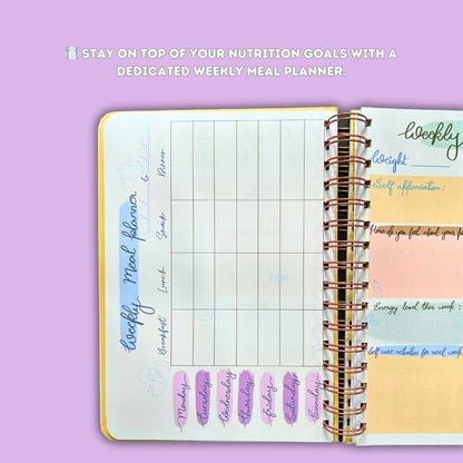 Fitness Journal - Mindset is everything | Purple - Bop Canvases