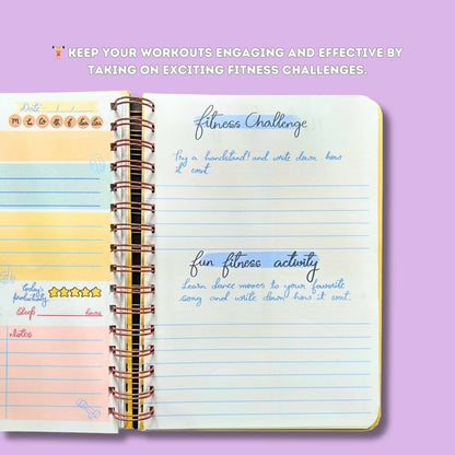 Fitness Journal - Mindset is everything | Purple - Bop Canvases