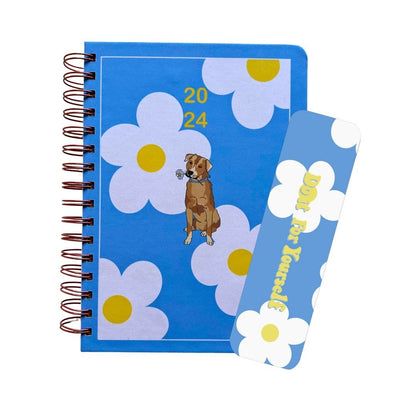 Undated Planner- Daffodil Dog - Bop Canvases