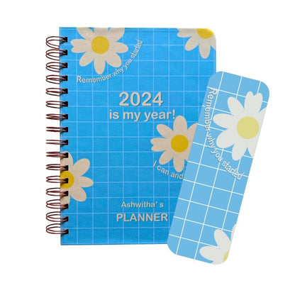 Undated Planner- Daisy bloom - Bop Canvases